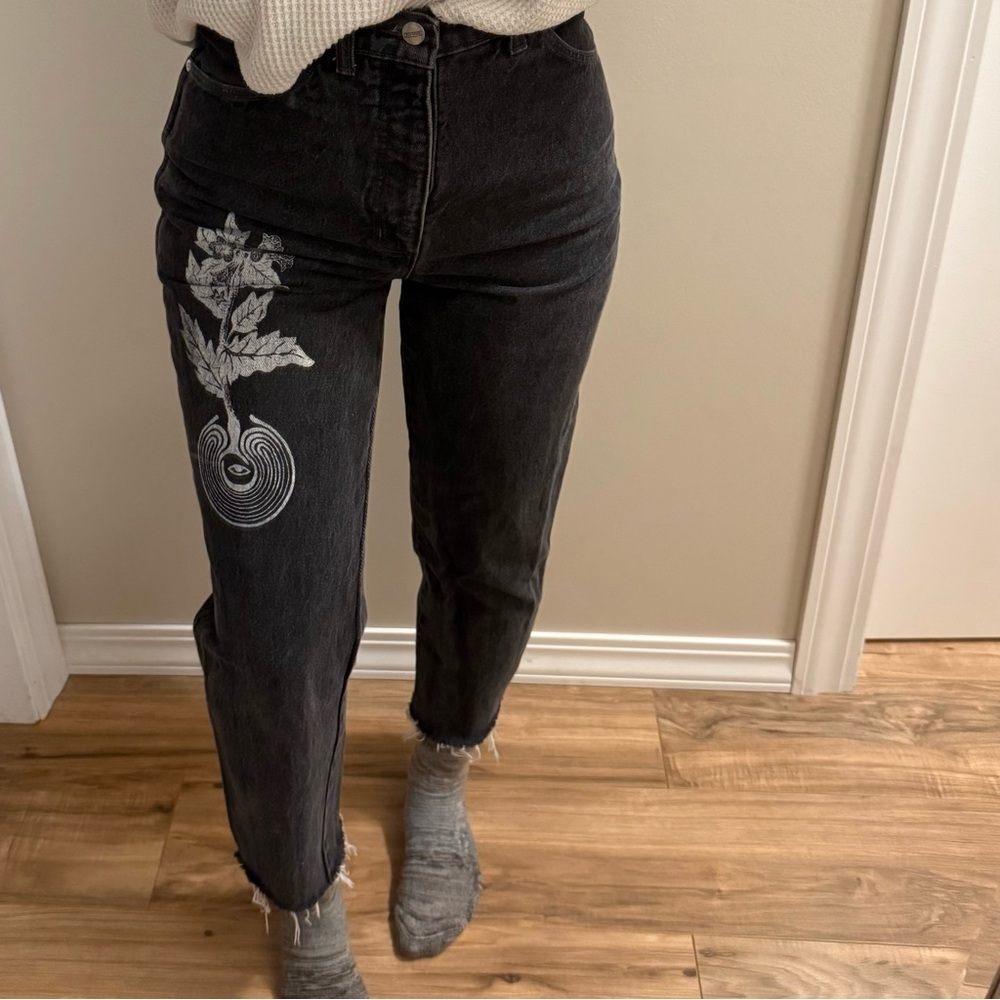 Lands' End Norse Rune Artist Print Jeans